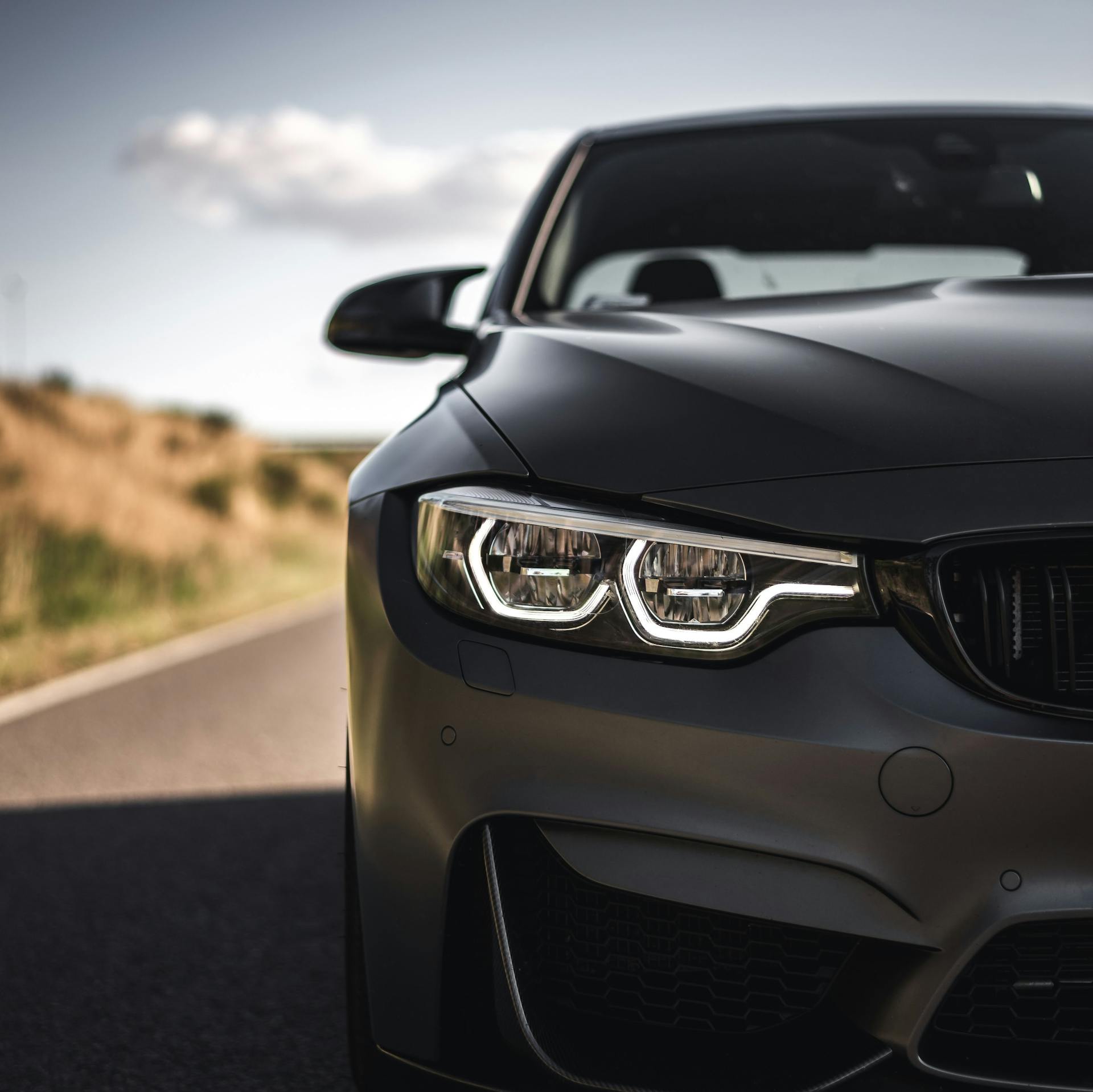 Fronten på en av de senaste modellerna av BMW